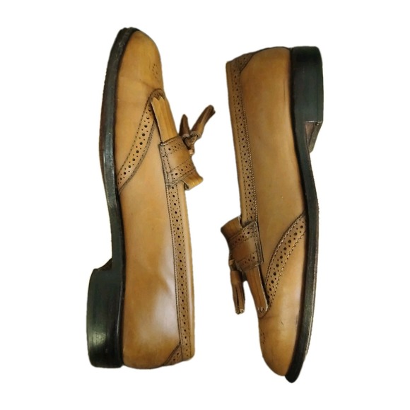 Allen Edmonds Whiskey Tassel Kiltie Bridgeton Style Wingtip Men's Size 9 D #1102 - Picture 10 of 16